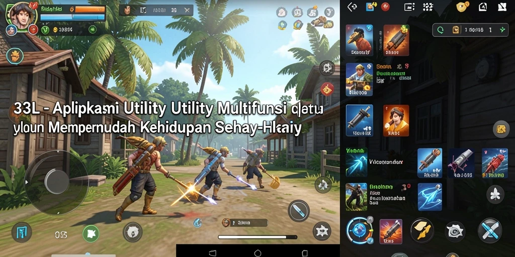 Tampilan screenshot aplikasi 33L dengan fitur Utility yang lengkap.