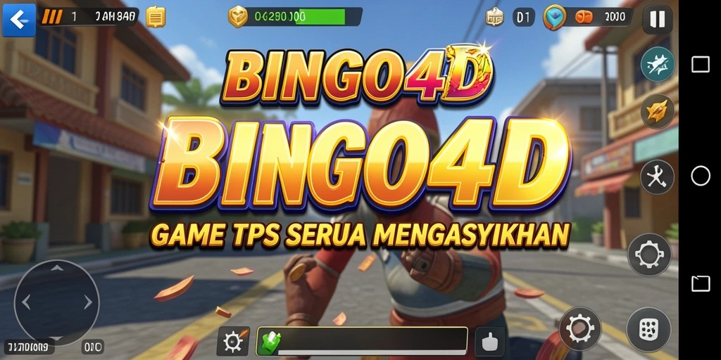 Screenshot gameplay BINGO4D yang menampilkan keseruan di arena TPS.
