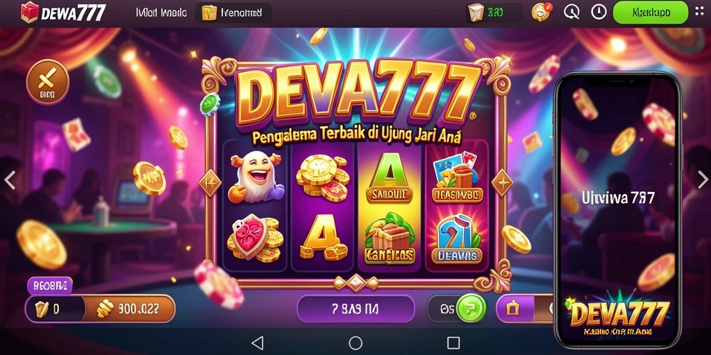Tampilan menarik dari game Kasino DEWA777 yang mendebarkan.