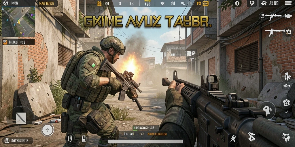 Screenshot KAYA33 menampilkan aksi pertempuran yang intens dalam game FPS.