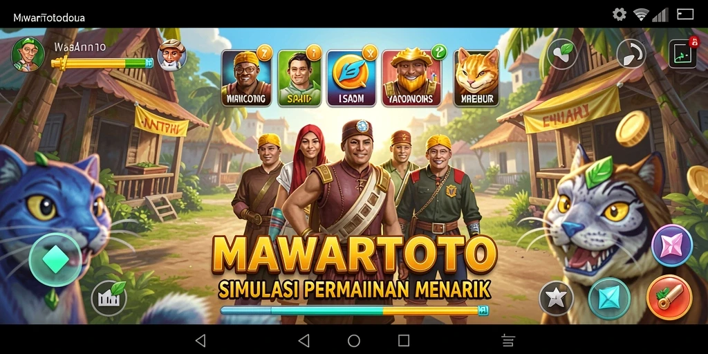 Tampilan gameplay menarik di MAWARTOTO dengan grafis yang hidup.