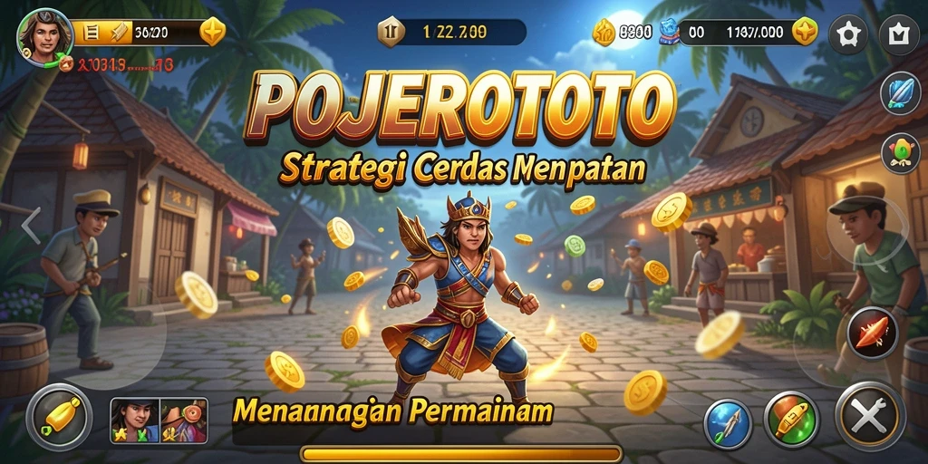 Tampilan gameplay menarik dan kompetitif dari POJEROTOTO.