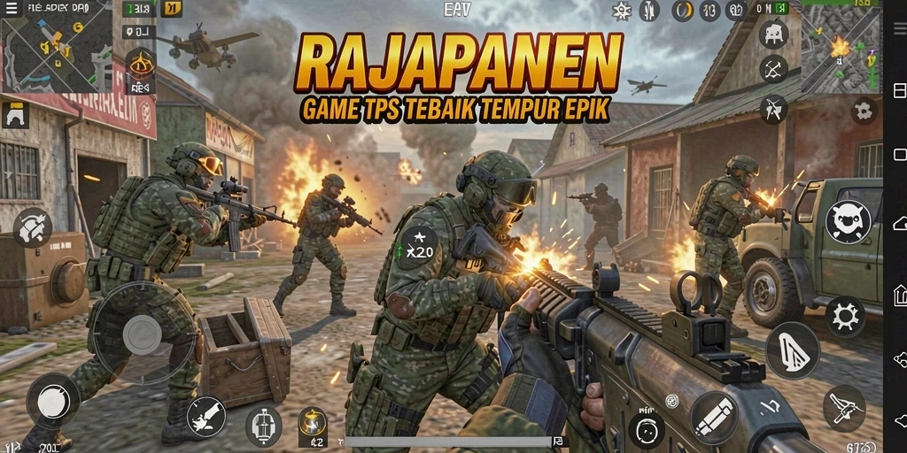 Tampilkan gameplay seru RAJAPANEN dengan aksi tembak-menembak yang mendebarkan.