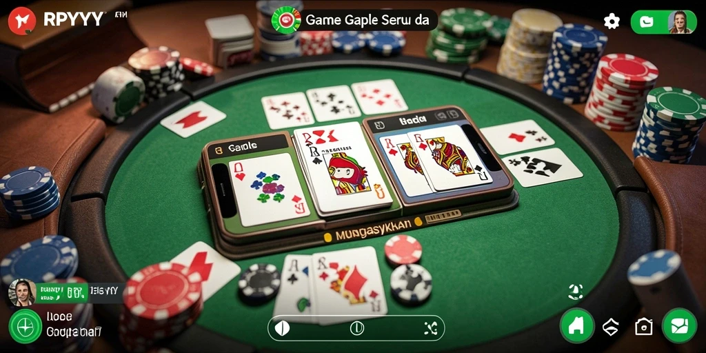 Screenshot gameplay dari game Gaple RPYYY yang seru.