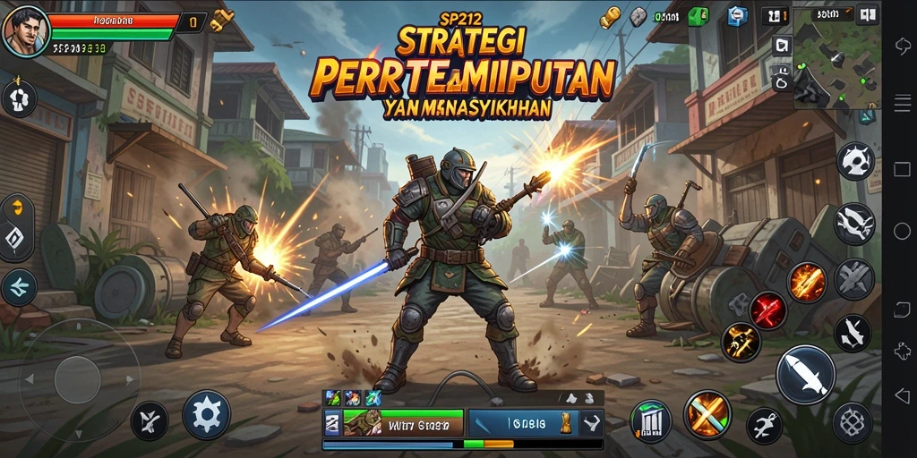 Menampilkan pertarungan strategis dan pembangunan kekuatan.
