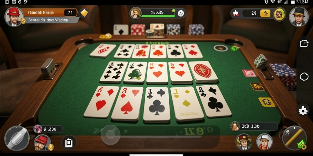 Tampilan gameplay ZK9, asyik dan seru bermain Gaple.